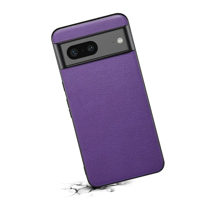 For Google Pixel 7a Phone Case PU Leather Coated PC+TPU Shockproof Cover