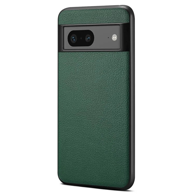For Google Pixel 7a Phone Case PU Leather Coated PC+TPU Shockproof Cover