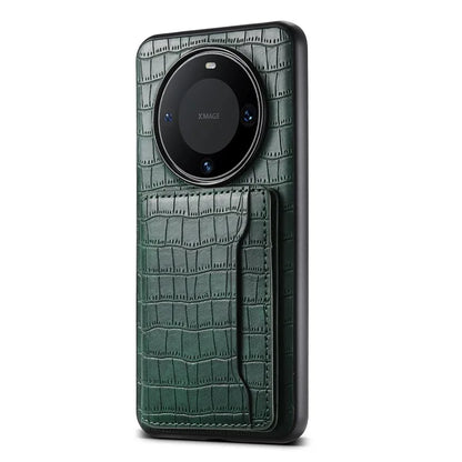 For Huawei Mate 60 Pro / Mate 60 Pro+ Phone Case Crocodile Texture Protective Cover with Card Holder