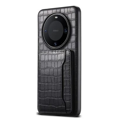 For Huawei Mate 60 Pro / Mate 60 Pro+ Phone Case Crocodile Texture Protective Cover with Card Holder