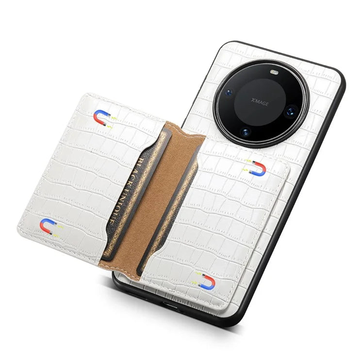 For Huawei Mate 60 Pro / Mate 60 Pro+ Phone Case Crocodile Texture Protective Cover with Card Holder