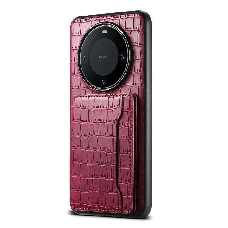 For Huawei Mate 60 Pro / Mate 60 Pro+ Phone Case Crocodile Texture Protective Cover with Card Holder