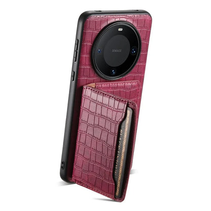 For Huawei Mate 60 Pro / Mate 60 Pro+ Phone Case Crocodile Texture Protective Cover with Card Holder