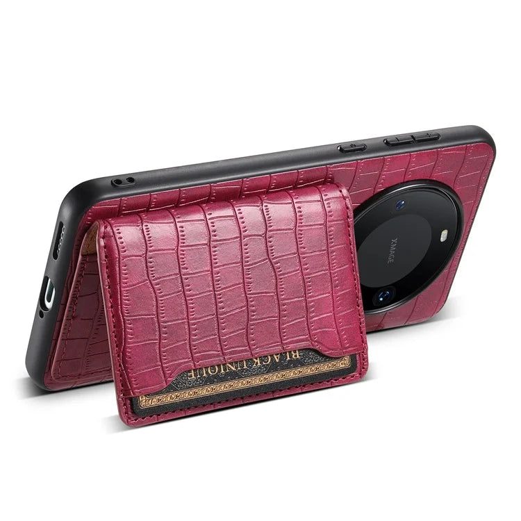 For Huawei Mate 60 Pro / Mate 60 Pro+ Phone Case Crocodile Texture Protective Cover with Card Holder