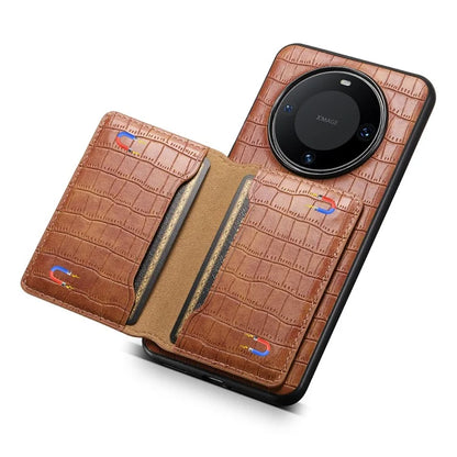 For Huawei Mate 60 Pro / Mate 60 Pro+ Phone Case Crocodile Texture Protective Cover with Card Holder