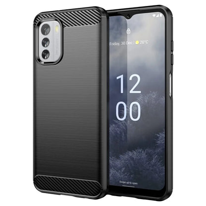 For Nokia G60 5G Case Carbon Fiber Texture Anti-Dust TPU Phone Shell
