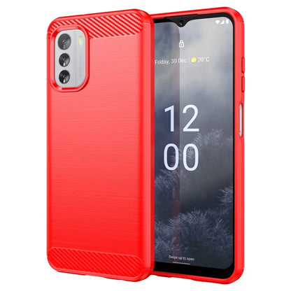 For Nokia G60 5G Case Carbon Fiber Texture Anti-Dust TPU Phone Shell