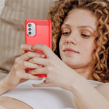 For Nokia G60 5G Case Carbon Fiber Texture Anti-Dust TPU Phone Shell