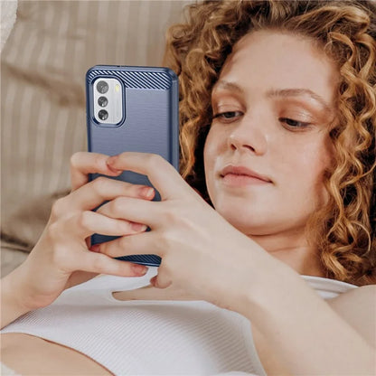 For Nokia G60 5G Case Carbon Fiber Texture Anti-Dust TPU Phone Shell