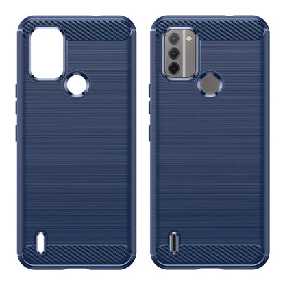 For Nokia C31 4G Case Carbon Fiber Texture Brushed Phone Back Cover