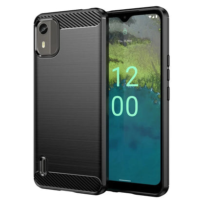 For Nokia C12 Pro / C12 Plus Cover Dustproof TPU Brushed Phone Case