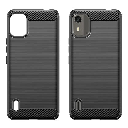 For Nokia C12 Pro / C12 Plus Cover Dustproof TPU Brushed Phone Case