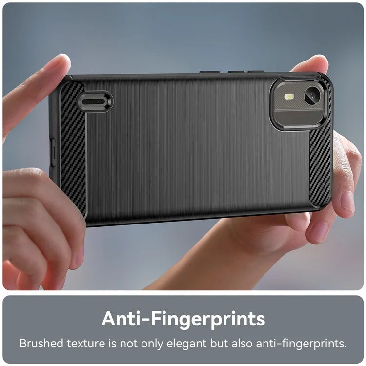 For Nokia C12 Pro / C12 Plus Cover Dustproof TPU Brushed Phone Case