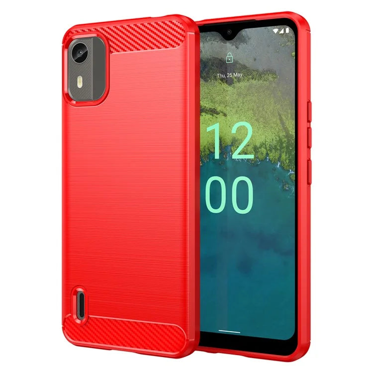 For Nokia C12 Pro / C12 Plus Cover Dustproof TPU Brushed Phone Case