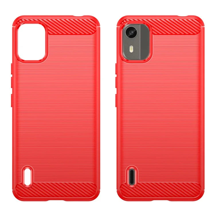 For Nokia C12 Pro / C12 Plus Cover Dustproof TPU Brushed Phone Case