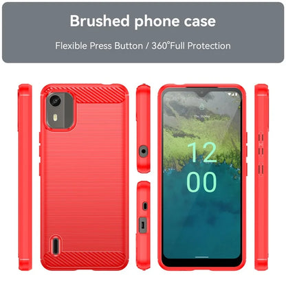 For Nokia C12 Pro / C12 Plus Cover Dustproof TPU Brushed Phone Case