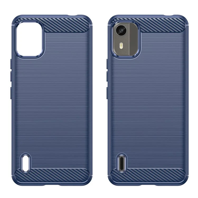 For Nokia C12 Pro / C12 Plus Cover Dustproof TPU Brushed Phone Case