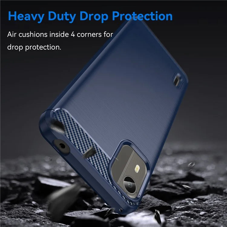 For Nokia C12 Pro / C12 Plus Cover Dustproof TPU Brushed Phone Case