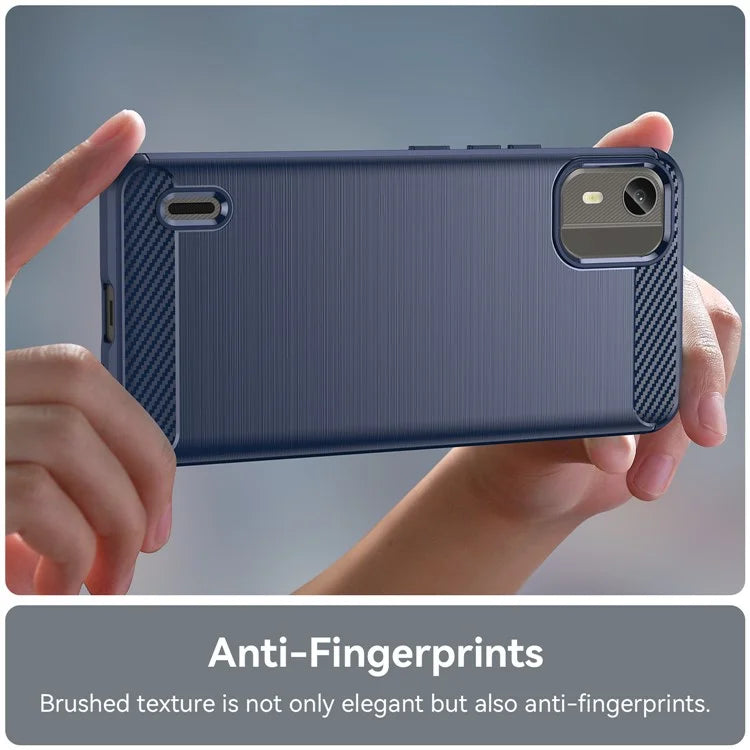 For Nokia C12 Pro / C12 Plus Cover Dustproof TPU Brushed Phone Case