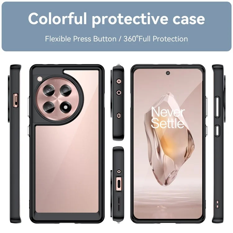 For OnePlus 12R 5G / Ace 3 5G Case TPU+Acrylic Protective Phone Cover