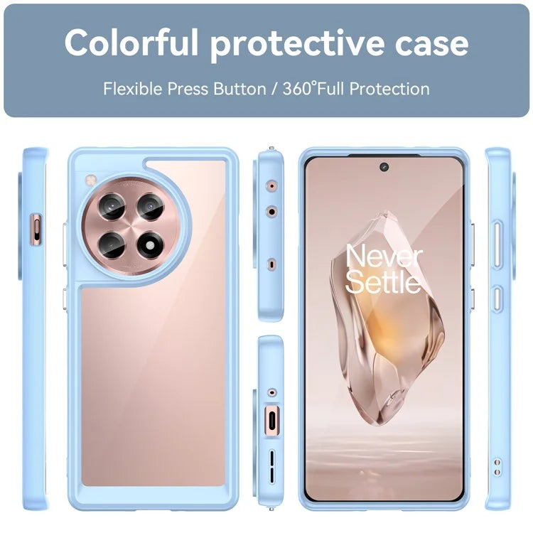 For OnePlus 12R 5G / Ace 3 5G Case TPU+Acrylic Protective Phone Cover