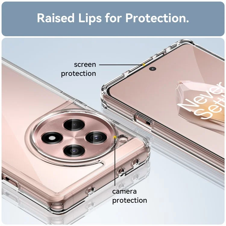 For OnePlus 12R 5G / Ace 3 5G Case TPU+Acrylic Protective Phone Cover