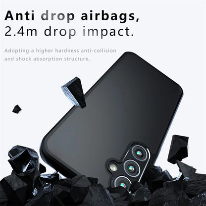 For Samsung Galaxy A35 5G Matte Case Anti-fall TPU+PC Phone Cover