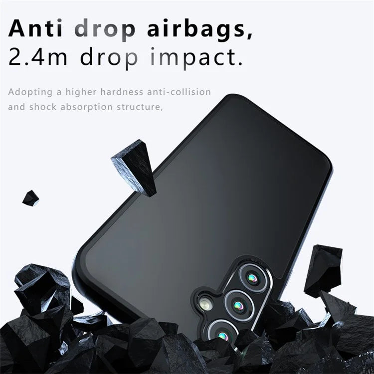 For 	Samsung Galaxy A25 5G (Global) (161.0 x 76.5 x 8.3mm) Case Frosted Slim-Fit TPU+PC Cover