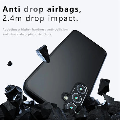 For 	Samsung Galaxy A25 5G (Global) (161.0 x 76.5 x 8.3mm) Case Frosted Slim-Fit TPU+PC Cover