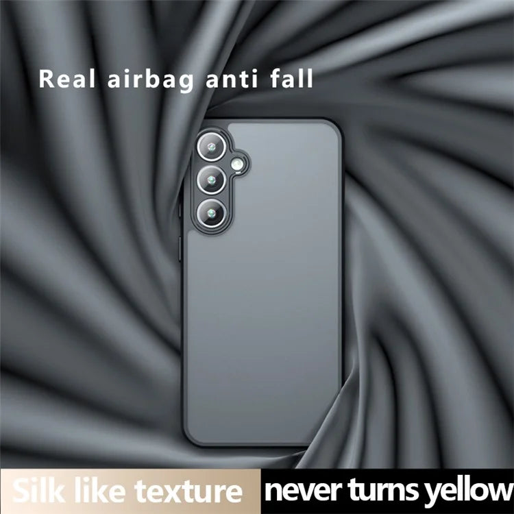 For 	Samsung Galaxy A25 5G (Global) (161.0 x 76.5 x 8.3mm) Case Frosted Slim-Fit TPU+PC Cover
