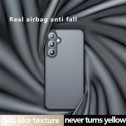 For 	Samsung Galaxy A25 5G (Global) (161.0 x 76.5 x 8.3mm) Case Frosted Slim-Fit TPU+PC Cover