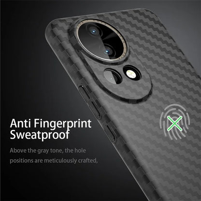 For Huawei nova 12 Pro 5G / nova 12 Ultra 5G Case Splicing Color Carbon Fiber Texture Protective Shell