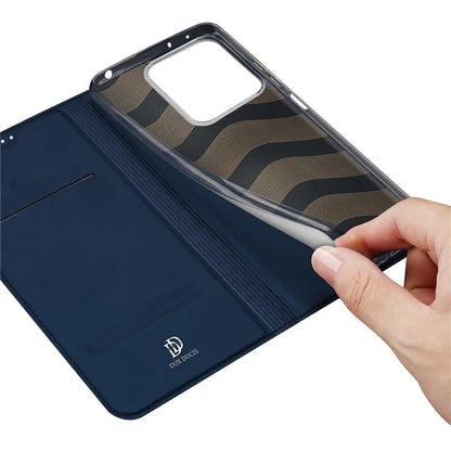 DUX DUCIS Skin Pro Series For Xiaomi Redmi Note 13 5G Cell Phone Case Card Slots PU Leather Cover