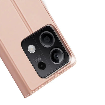 DUX DUCIS Skin Pro Series For Xiaomi Redmi Note 13 5G Cell Phone Case Card Slots PU Leather Cover