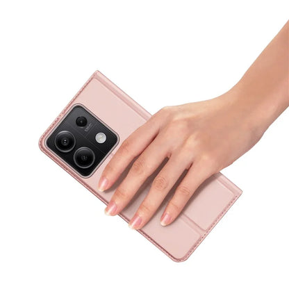 DUX DUCIS Skin Pro Series For Xiaomi Redmi Note 13 5G Cell Phone Case Card Slots PU Leather Cover