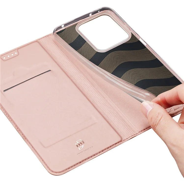 DUX DUCIS Skin Pro Series For Xiaomi Redmi Note 13 5G Cell Phone Case Card Slots PU Leather Cover