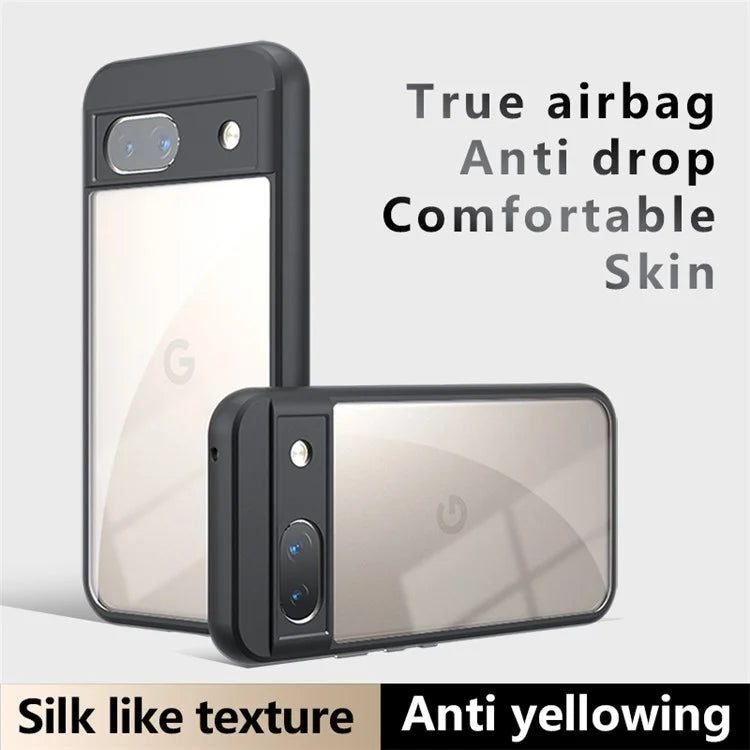 For Google Pixel 8a Case Clear TPU+PC Reinforced Corners Phone Shell