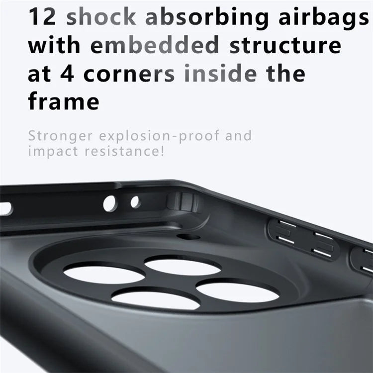For OnePlus 12R 5G / Ace 3 5G Matte Case TPU+PC Drop-resistant Phone Cover