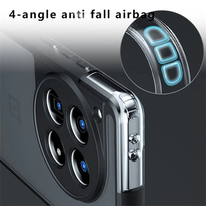For OnePlus 12R 5G / Ace 3 5G Matte Case TPU+PC Drop-resistant Phone Cover