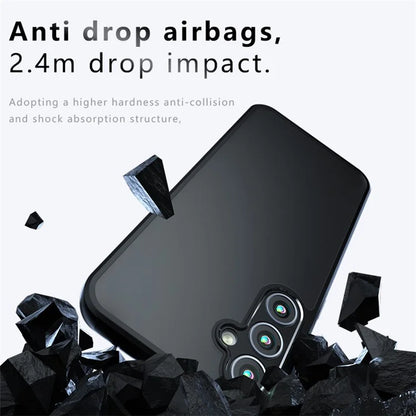 For Samsung Galaxy A24 4G (162.1 x 77.6 x 8.3mm) Case Drop-resistant TPU+PC Phone Cover
