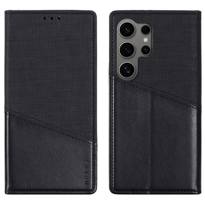 MUXMA MX109 For Samsung Galaxy S23 Ultra Case RFID Blocking Leather Phone Cover with Wallet Stand