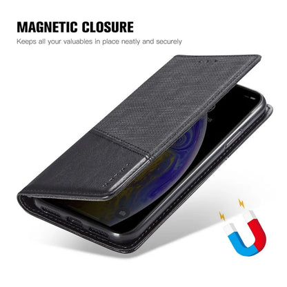 MUXMA MX109 For Samsung Galaxy S23 Ultra Case RFID Blocking Leather Phone Cover with Wallet Stand