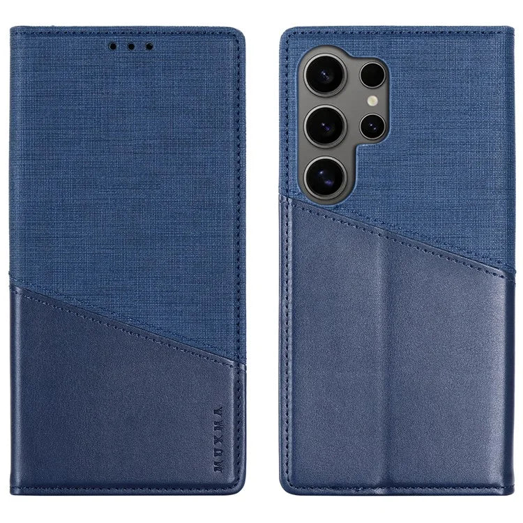 MUXMA MX109 For Samsung Galaxy S23 Ultra Case RFID Blocking Leather Phone Cover with Wallet Stand