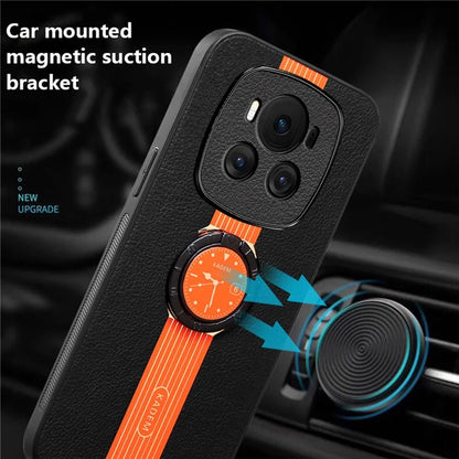 KADEM For Honor Magic6 5G Cell Phone Case Ring Kickstand Watch Pattern Cover