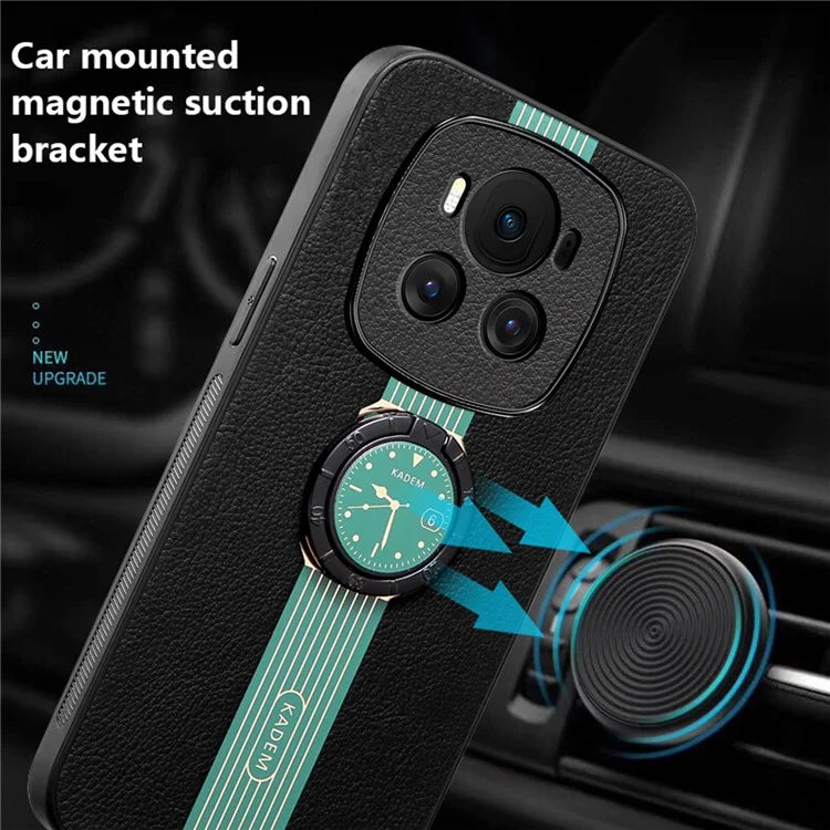 KADEM For Honor Magic6 5G Cell Phone Case Ring Kickstand Watch Pattern Cover