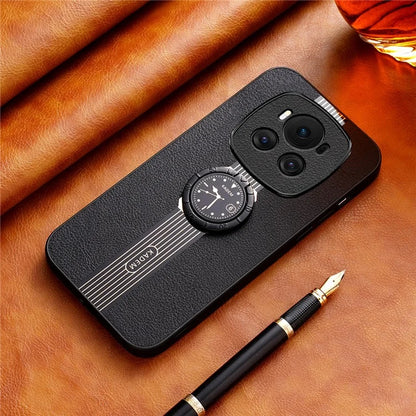 KADEM For Honor Magic6 5G Cell Phone Case Ring Kickstand Watch Pattern Cover
