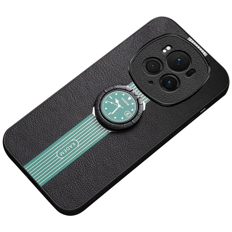 KADEM For Honor Magic6 Pro 5G Watch Pattern Cell Phone Case Ring Kickstand Cover