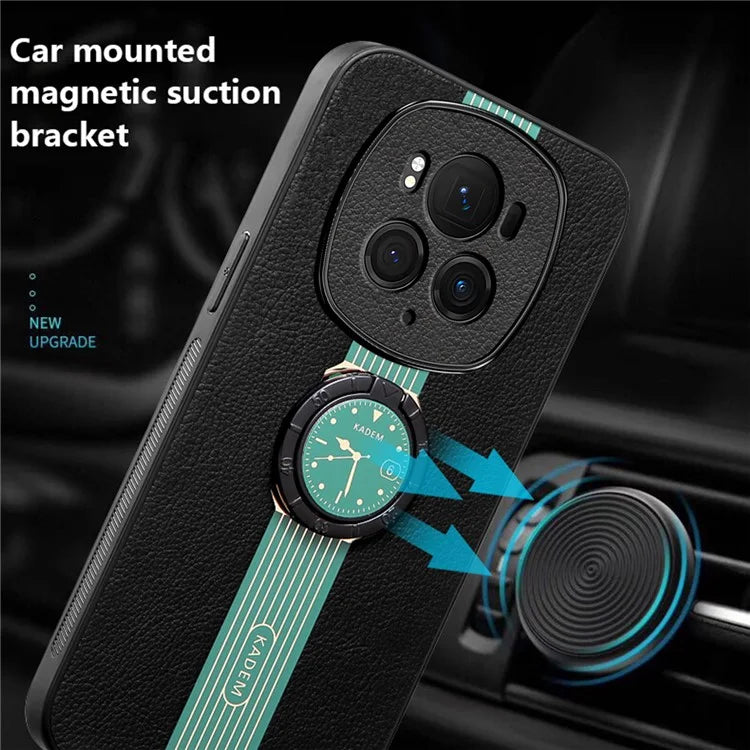 KADEM For Honor Magic6 Pro 5G Watch Pattern Cell Phone Case Ring Kickstand Cover