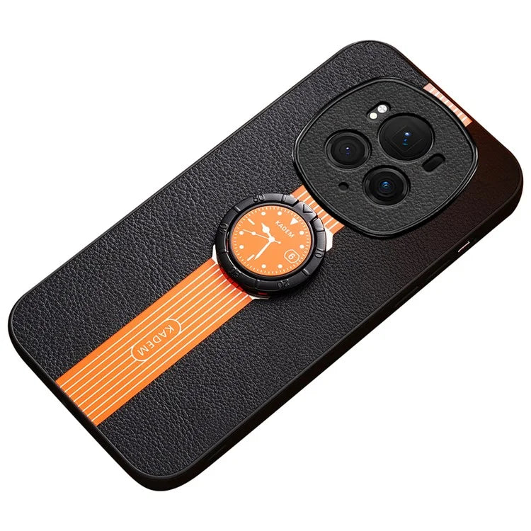 KADEM For Honor Magic6 Pro 5G Watch Pattern Cell Phone Case Ring Kickstand Cover