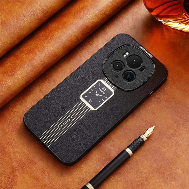 KADEM For Honor Magic6 Pro 5G Case Drop-proof PU+TPU+Acrylic Smartphone Back Cover